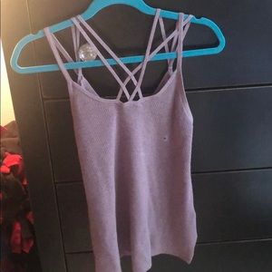 Mauve sweater tank top